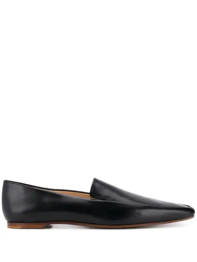 Shop The Row Classic Slippers In Black