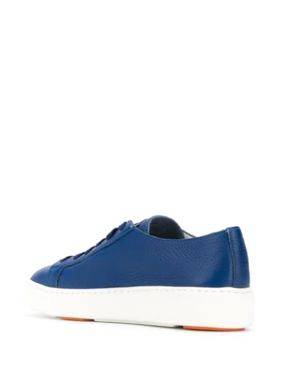 Shop Santoni Low Top Sneakers - Blue