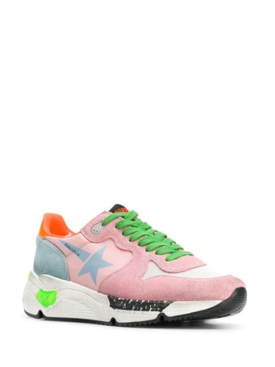 GOLDEN GOOSE RUNNING SNEAKERS - 粉色