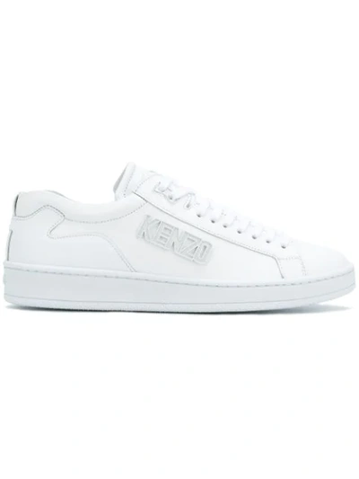 Shop Kenzo Tennix Sneakers - White