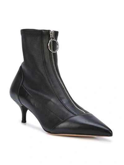 Shop Tabitha Simmons Zip-up Boots In Black