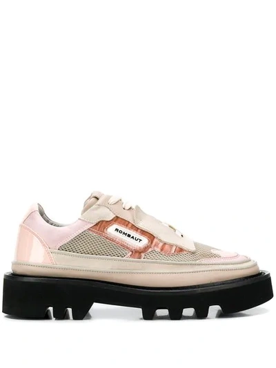Shop Rombaut Ridged Sole Brogues In Pink