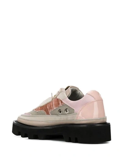 Shop Rombaut Ridged Sole Brogues In Pink