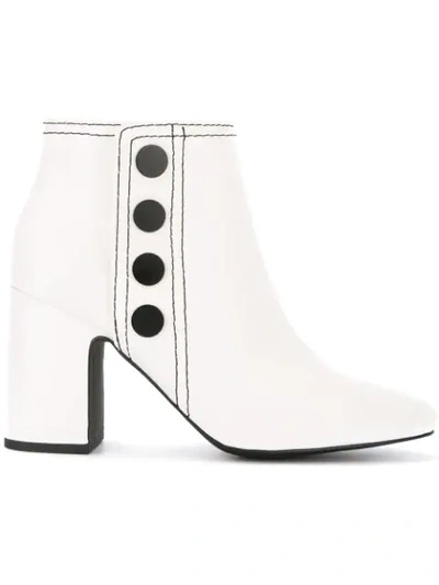 Shop Senso Jace Snap Button Boots In White