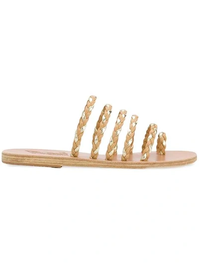 Shop Ancient Greek Sandals Woven Open In Neutrals