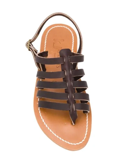 Kjacques K.jacques Homere Flat Sandals Shoes In Brown