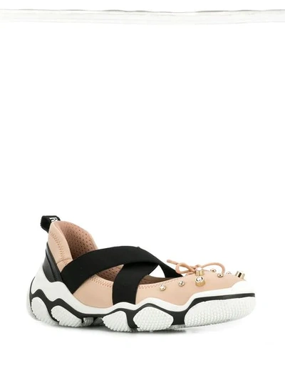 Shop Red Valentino Studded Ballet Sneaker In D77 Nudo Nero
