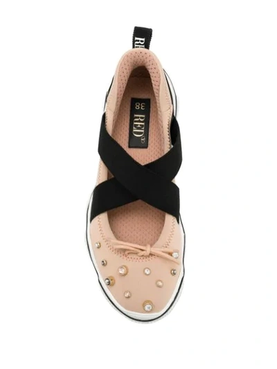 Shop Red Valentino Studded Ballet Sneaker In D77 Nudo Nero