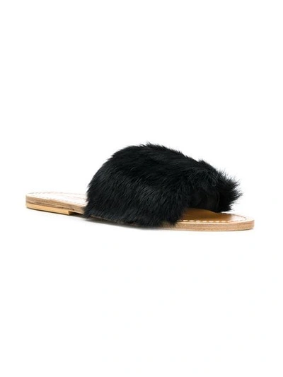 Shop Solange Slip-on Sandals In Black