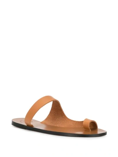 Shop Atp Atelier Dina Sandals In Terra