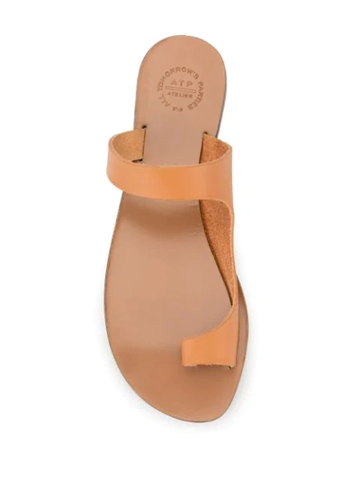 Shop Atp Atelier Dina Sandals In Terra