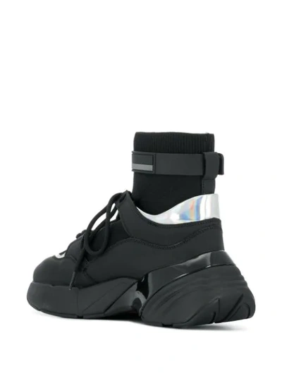 Shop Pinko Sock Style Sneakers In Black