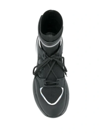 Shop Pinko Sock Style Sneakers In Black