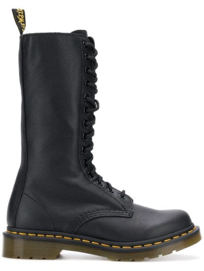 Shop Dr. Martens' Dr. Martens 14-eye Zip Boots - Black