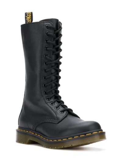 Shop Dr. Martens' Dr. Martens 14-eye Zip Boots - Black