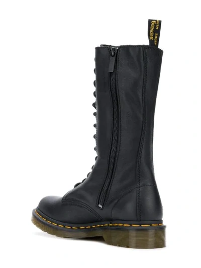 Shop Dr. Martens' Dr. Martens 14-eye Zip Boots - Black