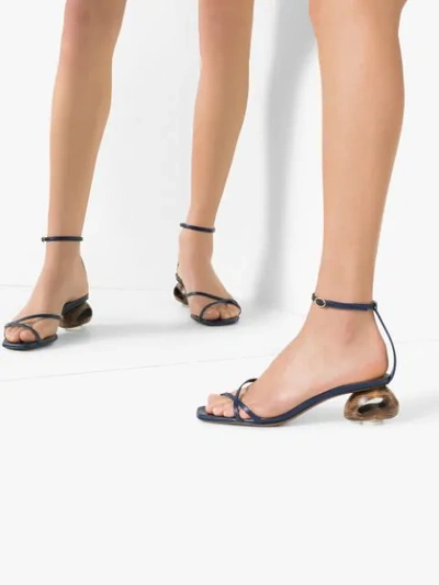 Shop Neous Phippium 55 Sandals In Blue