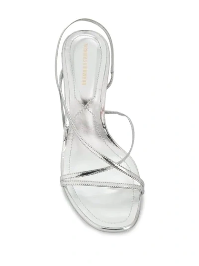 Shop Nicholas Kirkwood Leeloo Strappy Sandals In Silver