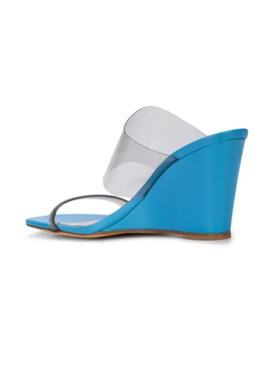 Shop Maryam Nassir Zadeh Olympia Wedge Pumps In Blue