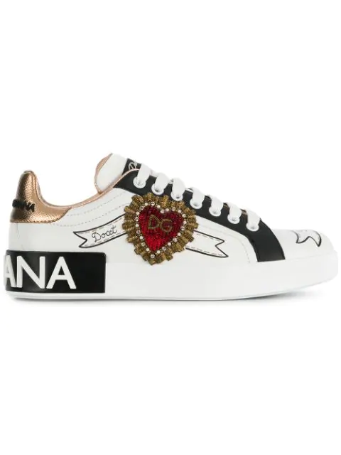 dolce and gabbana heart sneakers