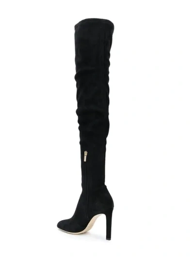 Shop Jimmy Choo Marie Lace Up Boots In Black