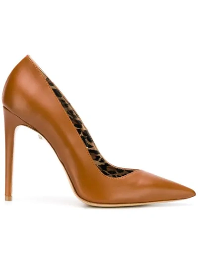 Shop Just Cavalli Classic Pointed Pumps In Brown