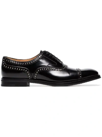 Shop Church's Anna Studded Brogues In Black