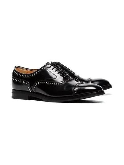 Shop Church's Anna Studded Brogues In Black