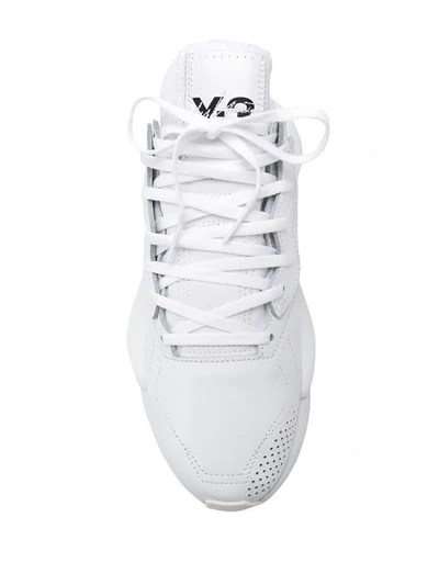 Shop Y-3 Kaiwa Chunky Sneakers In White Black