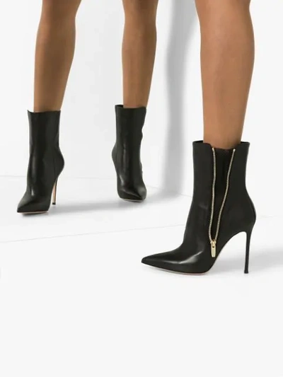GIANVITO ROSSI GROSSI 105MM ANKLE BOOTS - 黑色