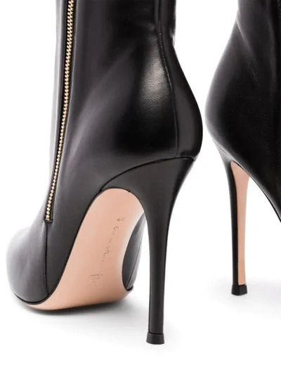 Shop Gianvito Rossi Grossi 105mm Ankle Boots In Black