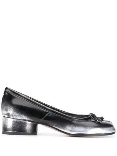 MAISON MARGIELA LOW HEEL TABI PUMPS - 黑色