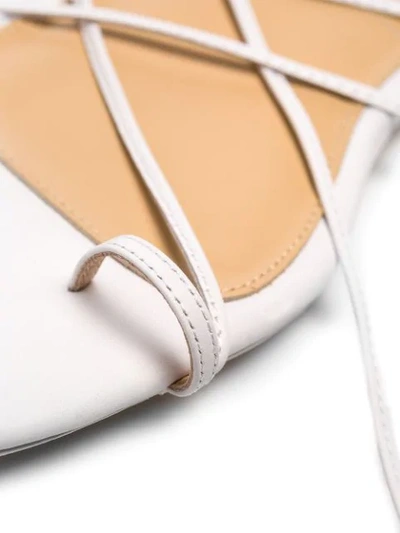 Shop Studio Amelia Strappy Sandals In White