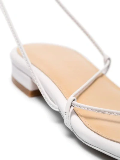 Shop Studio Amelia Strappy Sandals In White