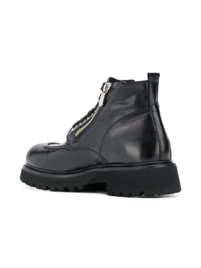Shop Rocco P Zipped Ankle Boots In Black