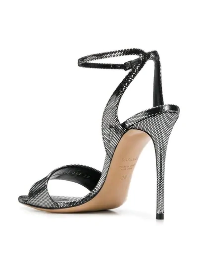Shop Casadei Ankle Strap Stiletto Sandals In 011