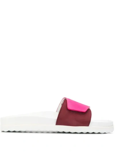 Shop Buscemi Colour Block Strap Sandals - Pink