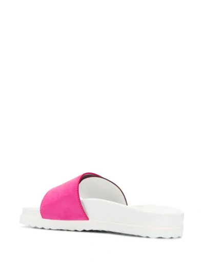 Shop Buscemi Colour Block Strap Sandals - Pink