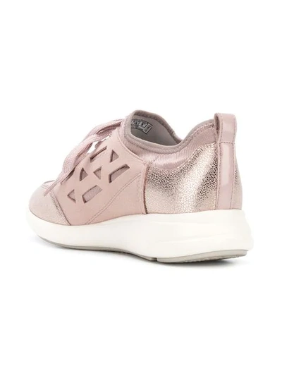 Shop Geox Nubula Sneakers In Pink