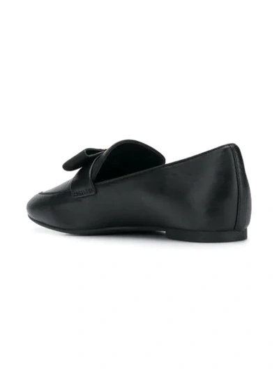 Shop Michael Michael Kors Flat Bow Loafers In Black