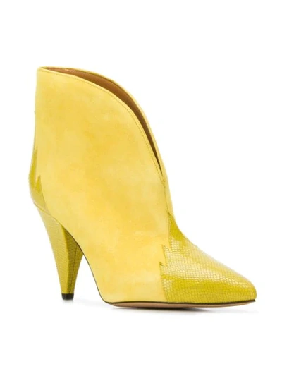 Shop Isabel Marant Archee Low Boots In Yellow