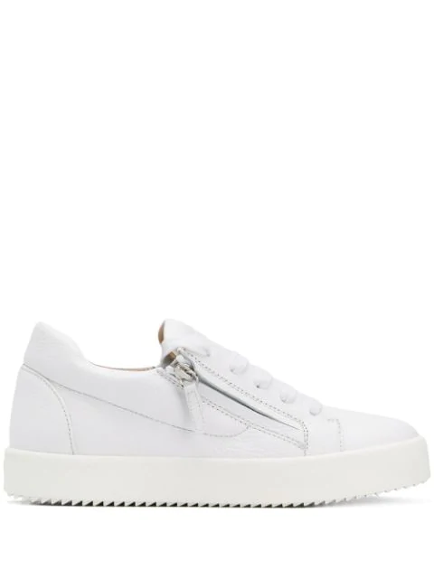 white giuseppe trainers