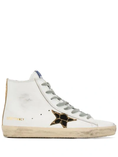 Shop Golden Goose Francy Hi-top Sneakers In White