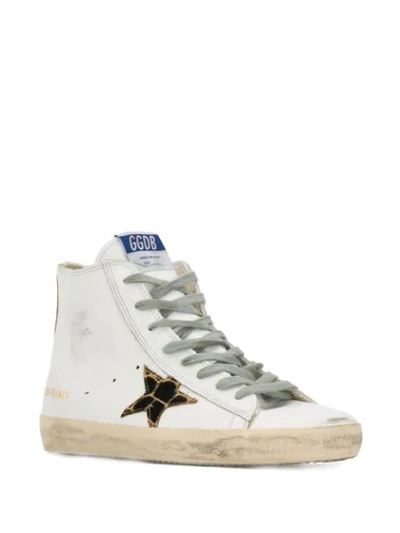 Shop Golden Goose Francy Hi-top Sneakers In White