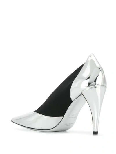 Shop Givenchy Pumps With Elastic Sides In Silver