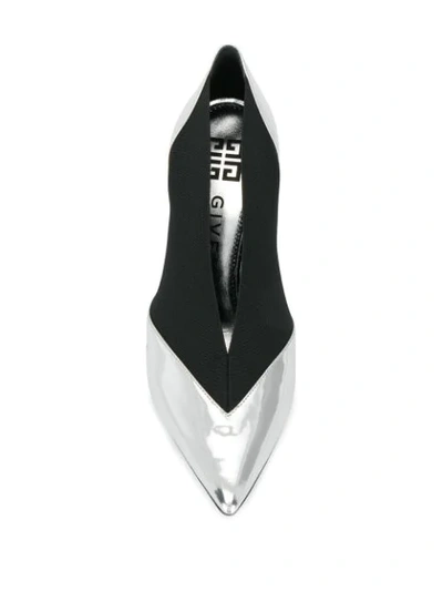 Shop Givenchy Pumps With Elastic Sides In Silver
