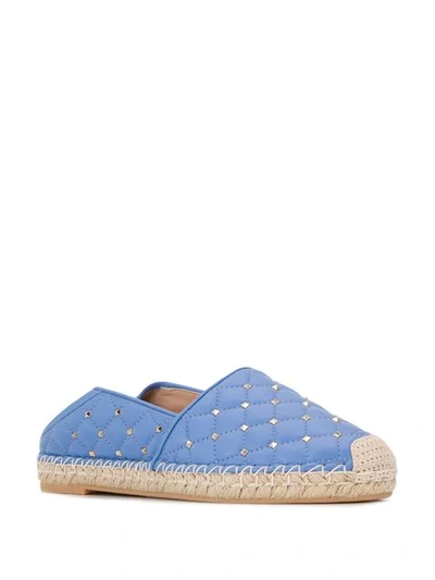 VALENTINO VALENTINO GARAVANI ROCKSTUD SPIKE ESPADRILLES - 蓝色