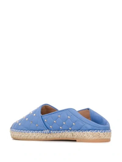 VALENTINO VALENTINO GARAVANI ROCKSTUD SPIKE ESPADRILLES - 蓝色