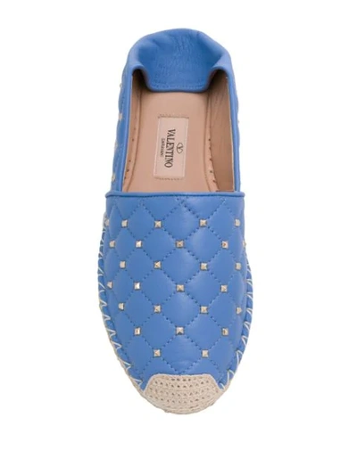 VALENTINO VALENTINO GARAVANI ROCKSTUD SPIKE ESPADRILLES - 蓝色