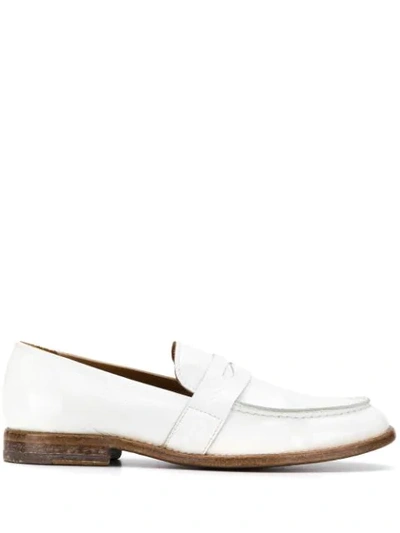 Shop Moma Varnished Loafers In White